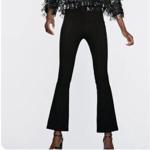 Zara black bootcut leggings.  Size L.